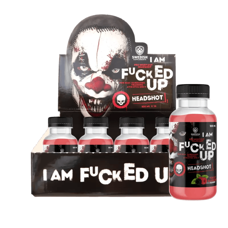 Swedish Supplements. 16 x F-cked Up PWO Shot, 100ml - FITMATTERS