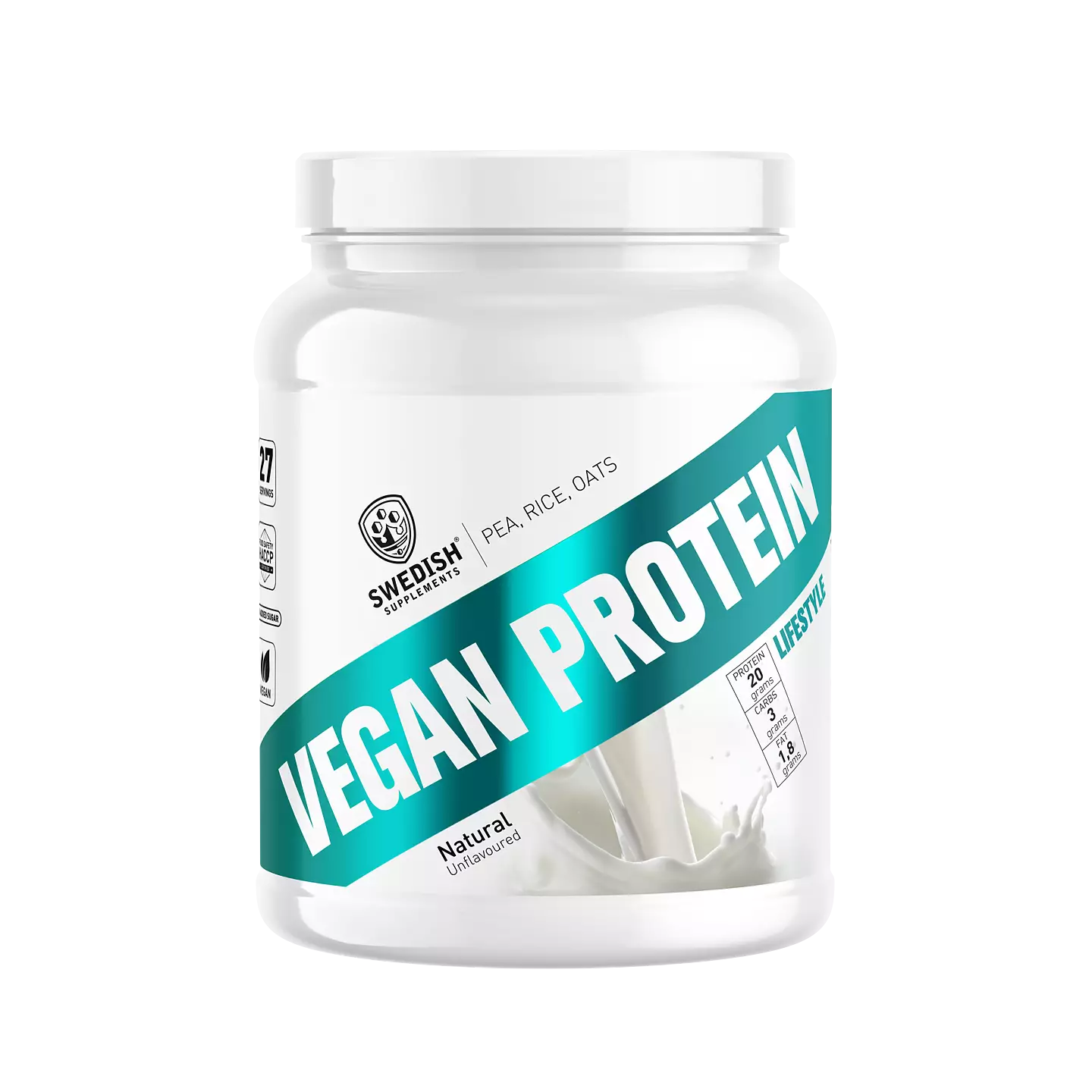 Svenska Tillägg. Vegan Protein Deluxe, 750g.