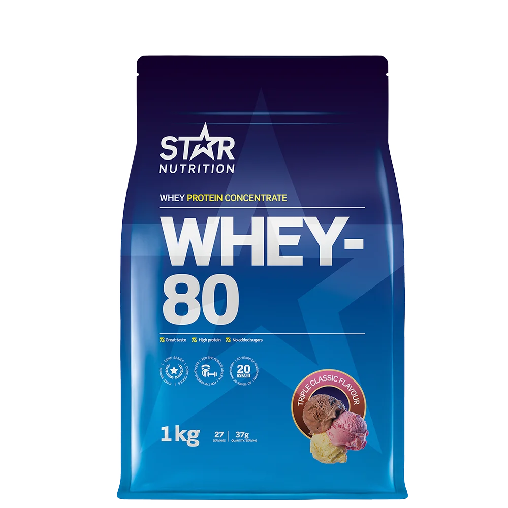 Star Nutrition Whey-80 Vassleprotein 1 kg