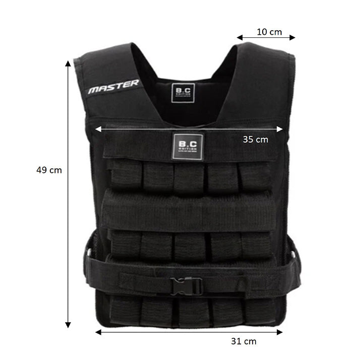 Master Fitness, Weight vest Black 30 kg