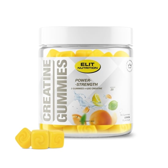 Elit Nutrition Creatine Gummies 4500 mg, Lemon 60st