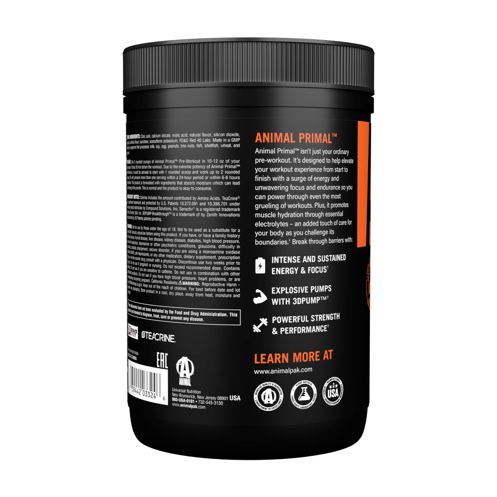 Animal, Primal Preworkout Powder