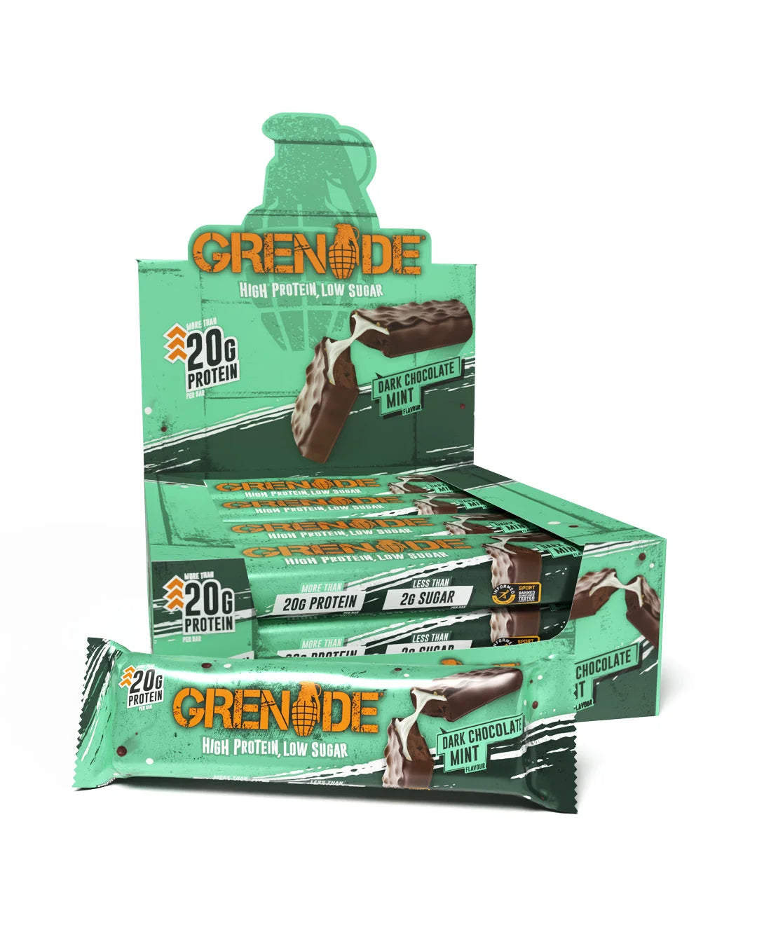 Grenade Dark Mint Choc Protein Bar 60g