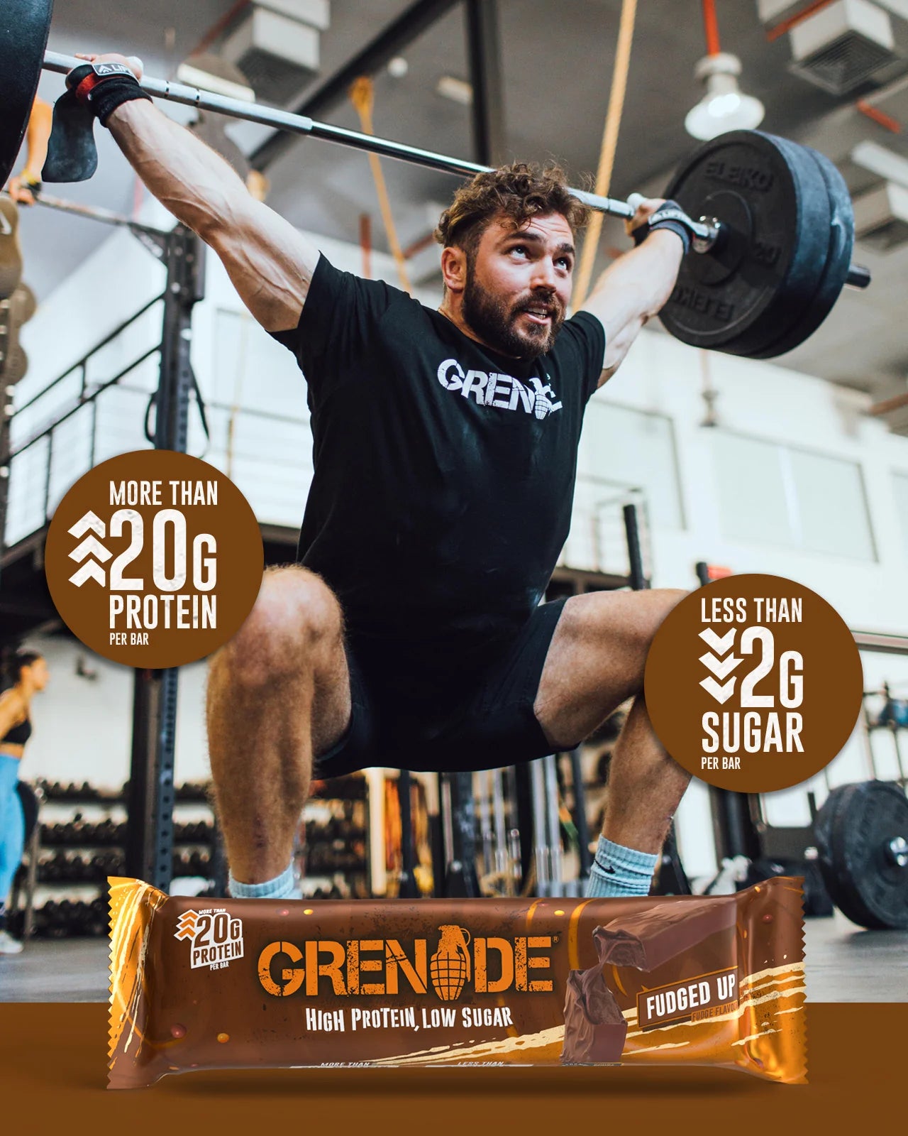 Grenade Fudged Up Protein Bar 12X60g