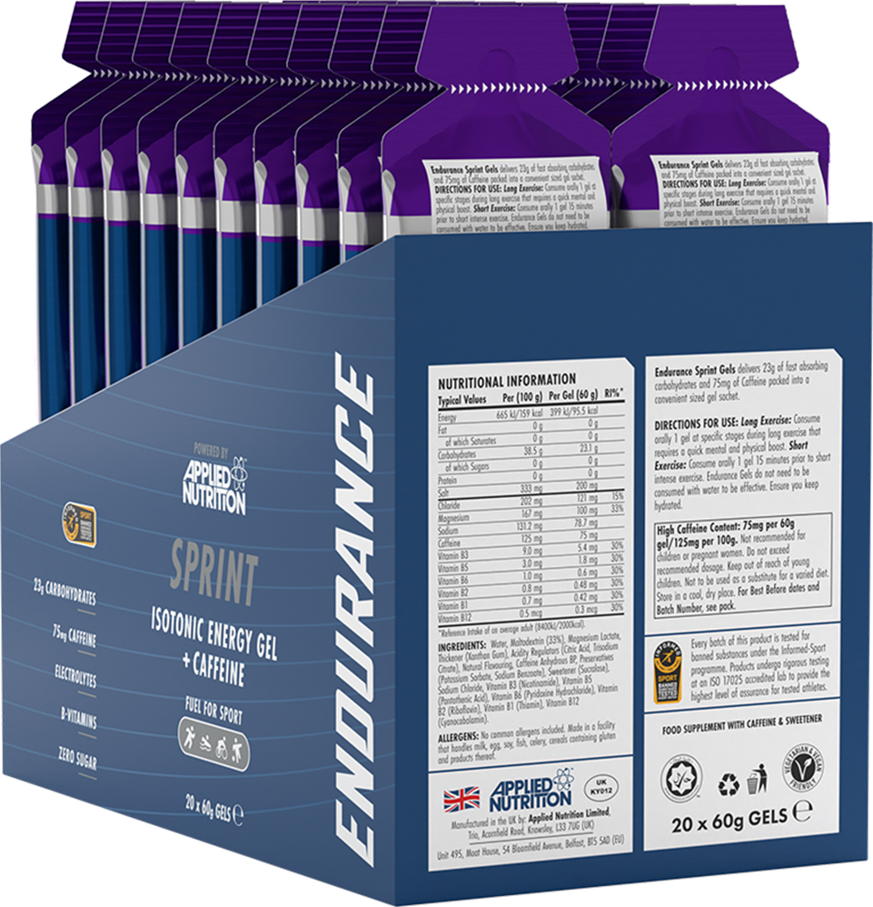 Applied Nutrition Endurance Sprint Gel With Caffeine - 60 ml