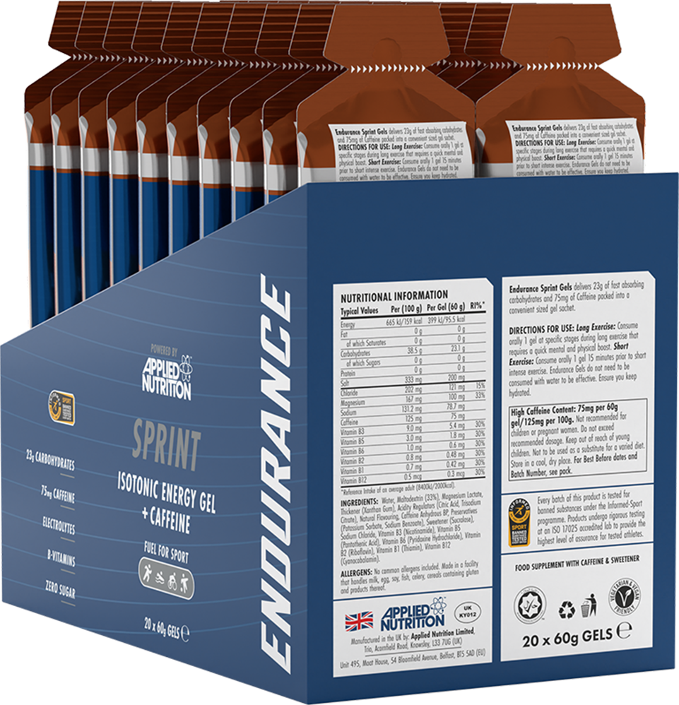 Applied Nutrition Endurance Sprint Gel With Caffeine - 60 ml
