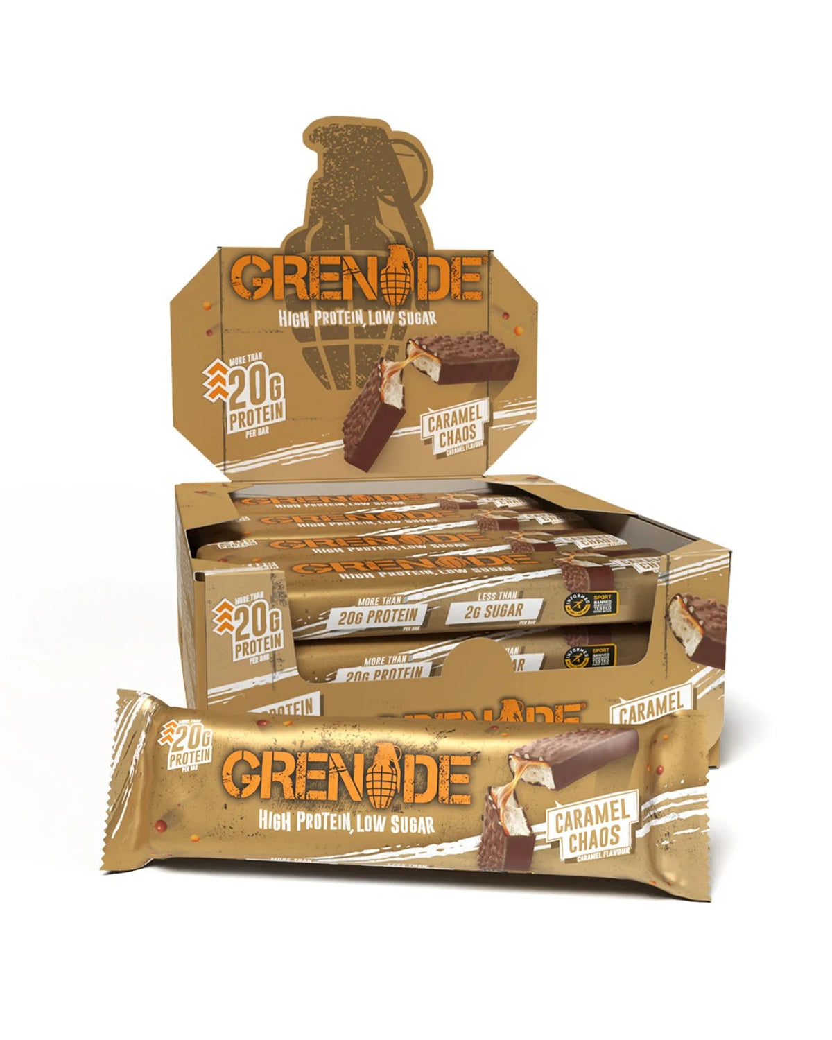 Grenade Caramel Chaos Protein Bar 60g