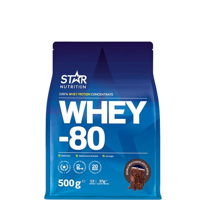 Star Nutrition Whey-80 500g Double Rich Chocolate