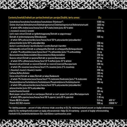 Viking Power Mimir Nootropic - 375 g - Mango - FITMATTERS