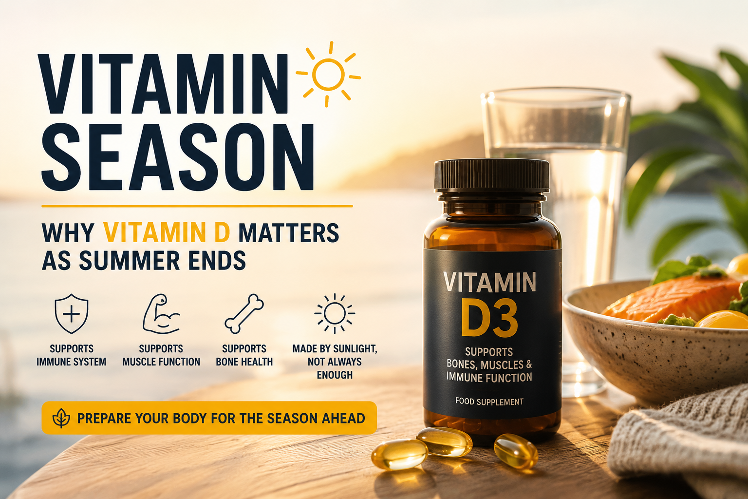 Vitamin Season: Why Vitamin D Matters as Summer Ends