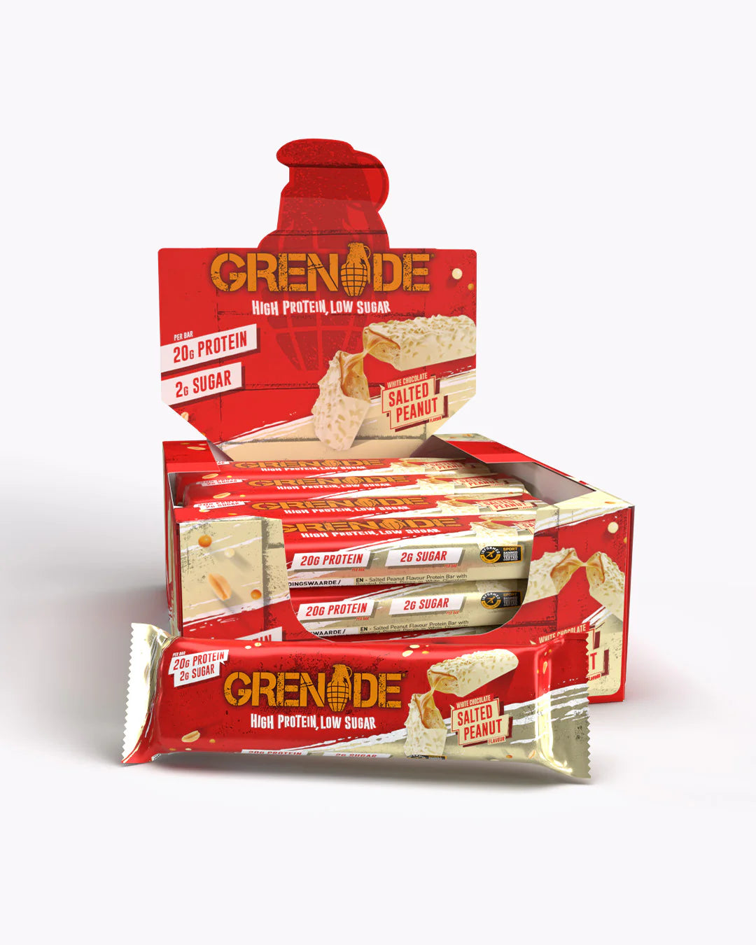 Grenade White Chocolate Salted Peanut Protein Bar 12 x 60g