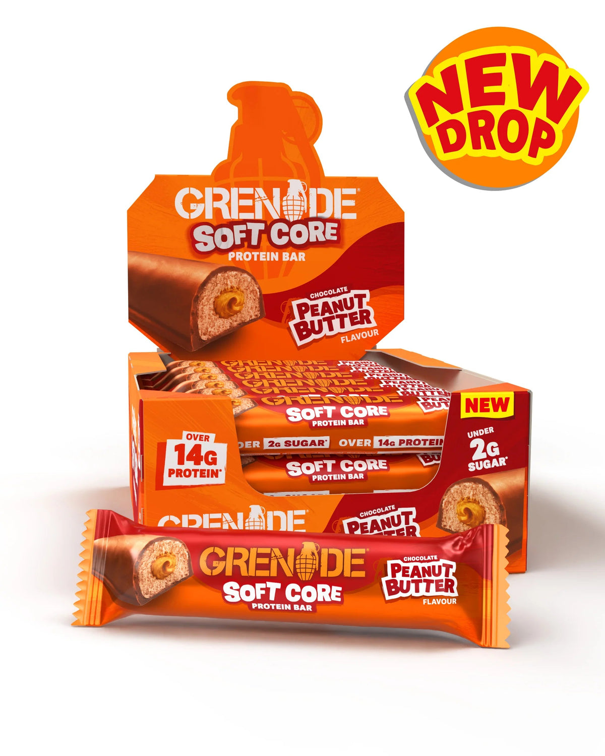 Grenade Soft Core Caramel Peanut Butter Protein Bar 60g