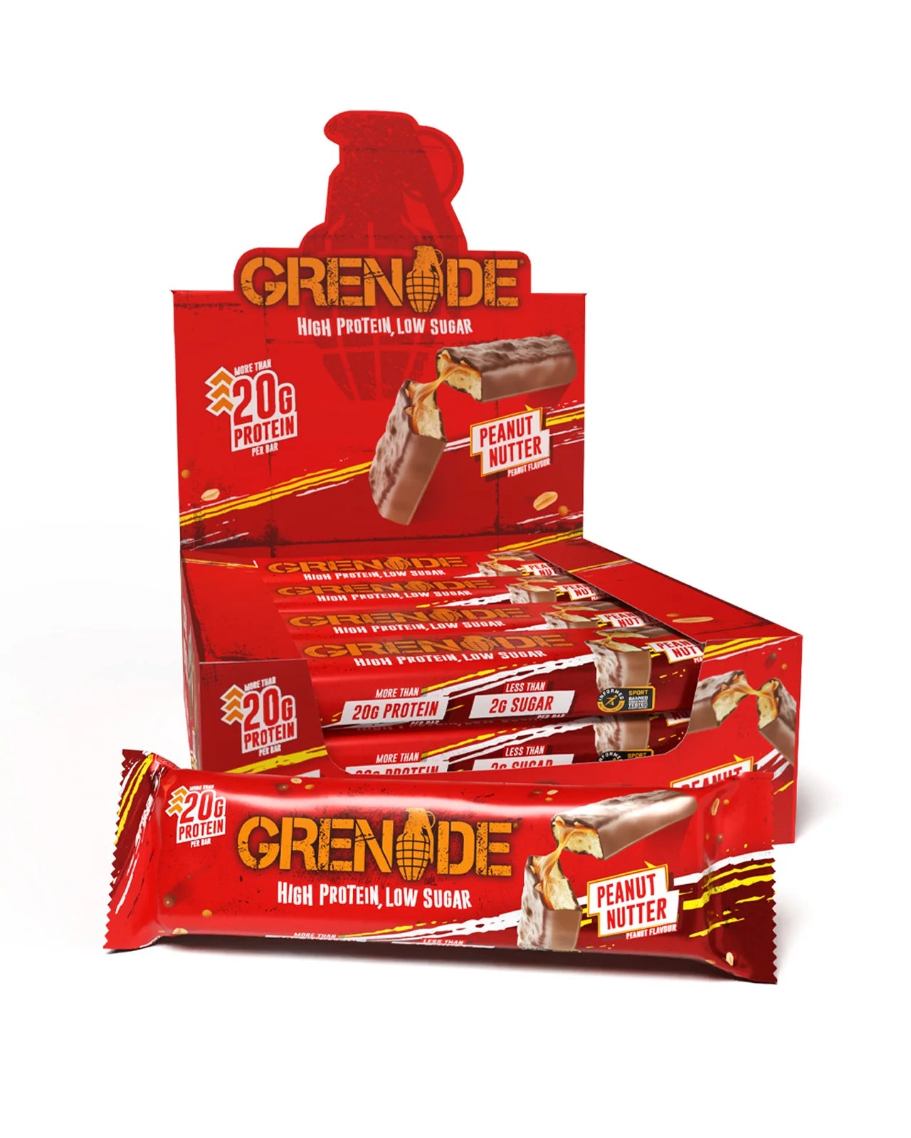 Grenade Peanut Nutter Protein Bar 12X60g
