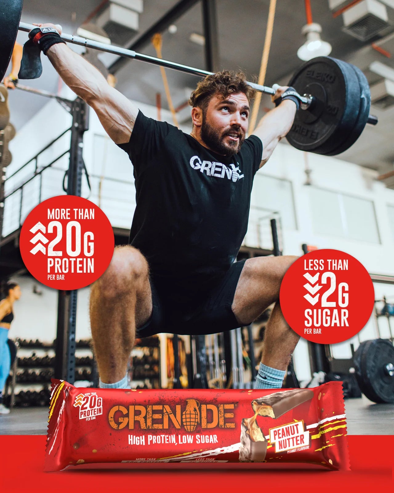 Grenade Peanut Nutter Protein Bar 12X60g