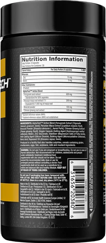 MuscleTech Alphatest - 120 caps - EXP: 2026-08-30 - FITMATTERS