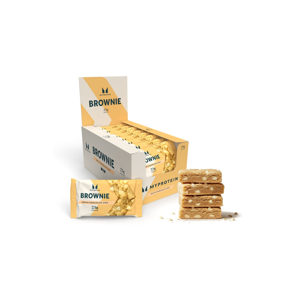 MyProtein Protein Brownie White Chocolate Chip 12x75g
